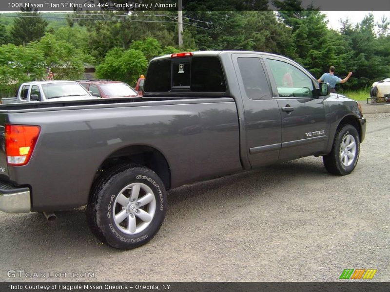 Smoke Gray / Almond 2008 Nissan Titan SE King Cab 4x4