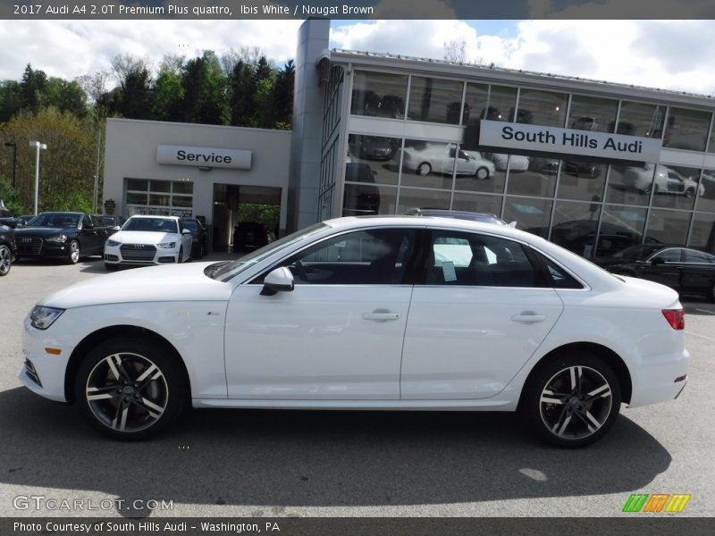 Ibis White / Nougat Brown 2017 Audi A4 2.0T Premium Plus quattro