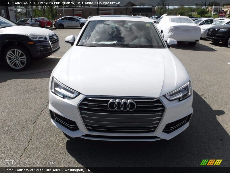 Ibis White / Nougat Brown 2017 Audi A4 2.0T Premium Plus quattro