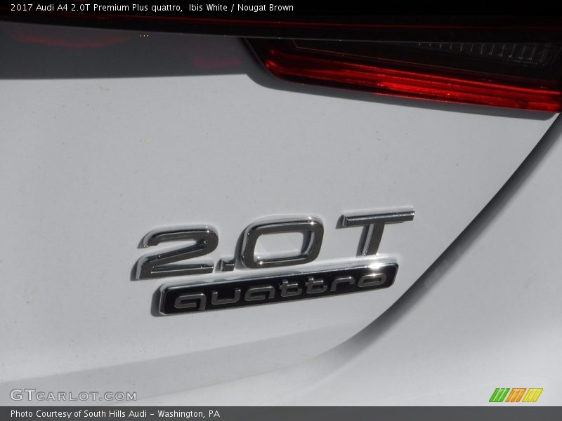 Ibis White / Nougat Brown 2017 Audi A4 2.0T Premium Plus quattro