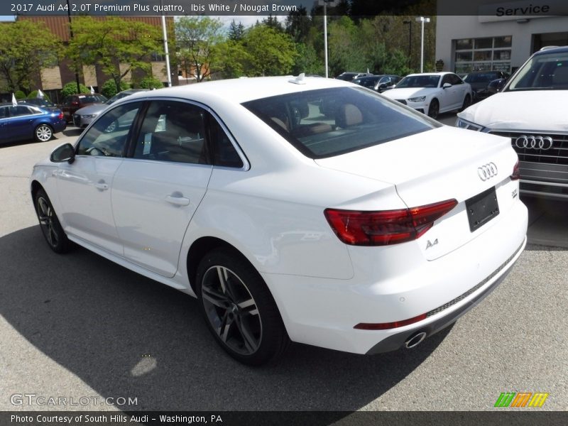 Ibis White / Nougat Brown 2017 Audi A4 2.0T Premium Plus quattro