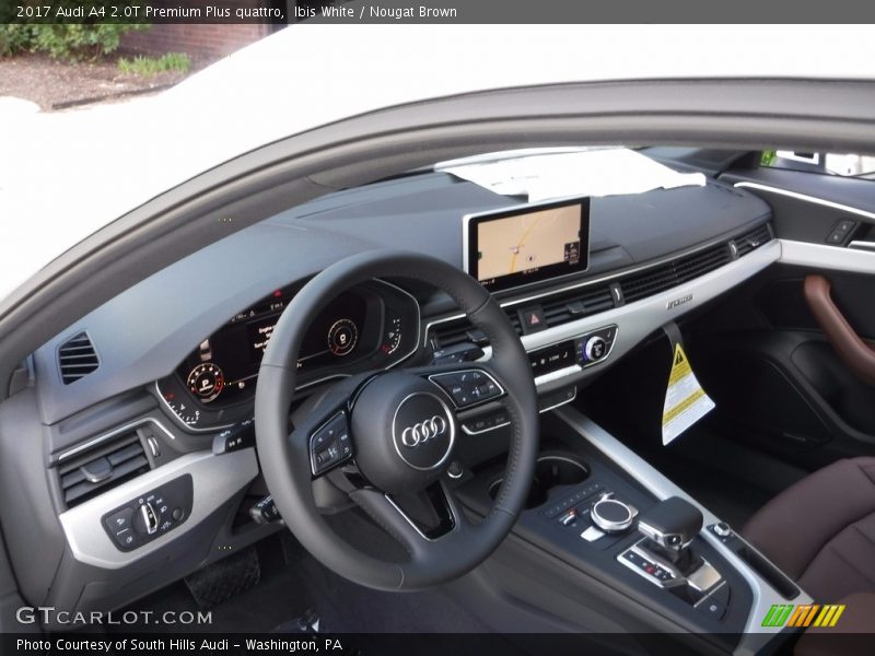 Ibis White / Nougat Brown 2017 Audi A4 2.0T Premium Plus quattro