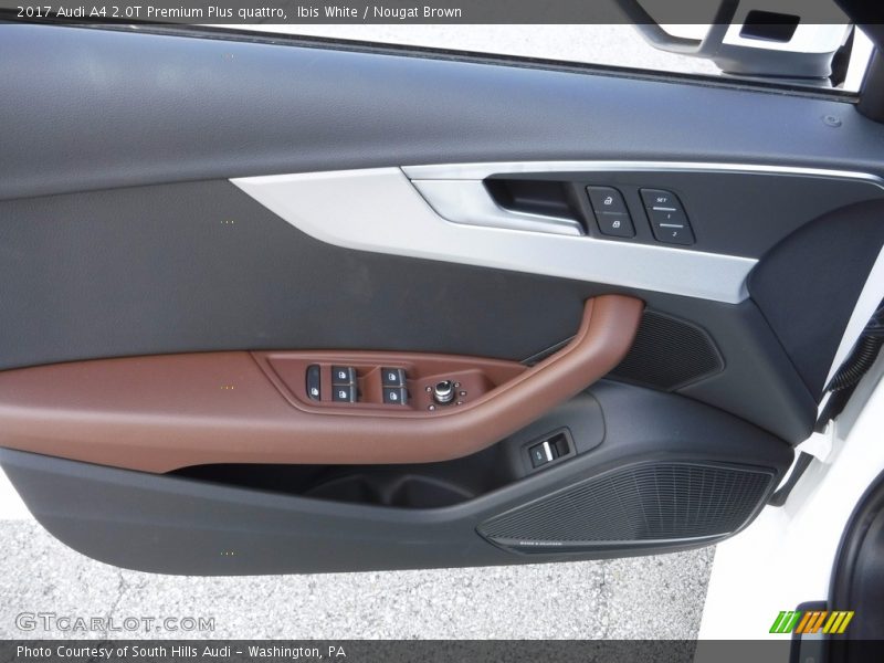 Ibis White / Nougat Brown 2017 Audi A4 2.0T Premium Plus quattro