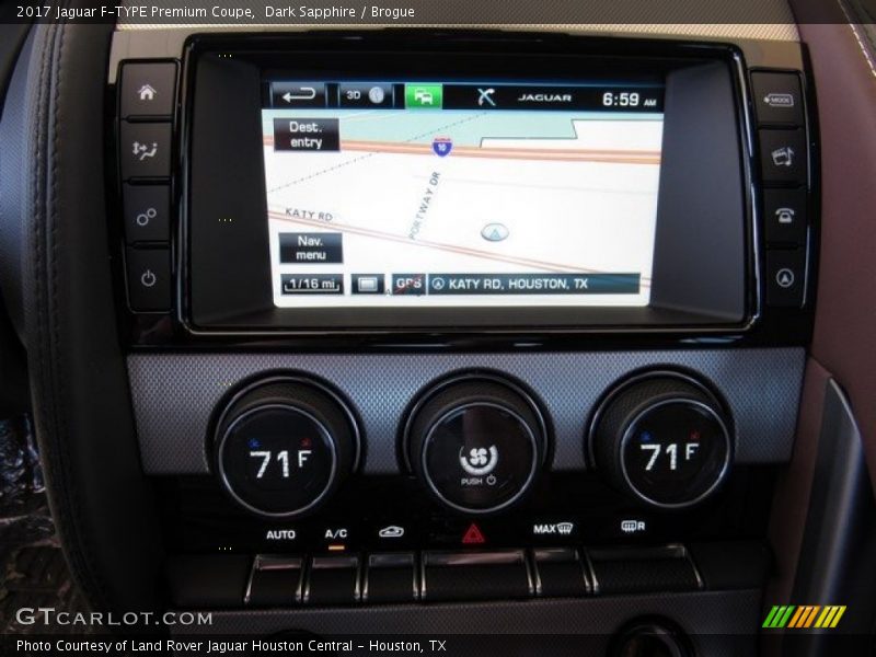 Navigation of 2017 F-TYPE Premium Coupe