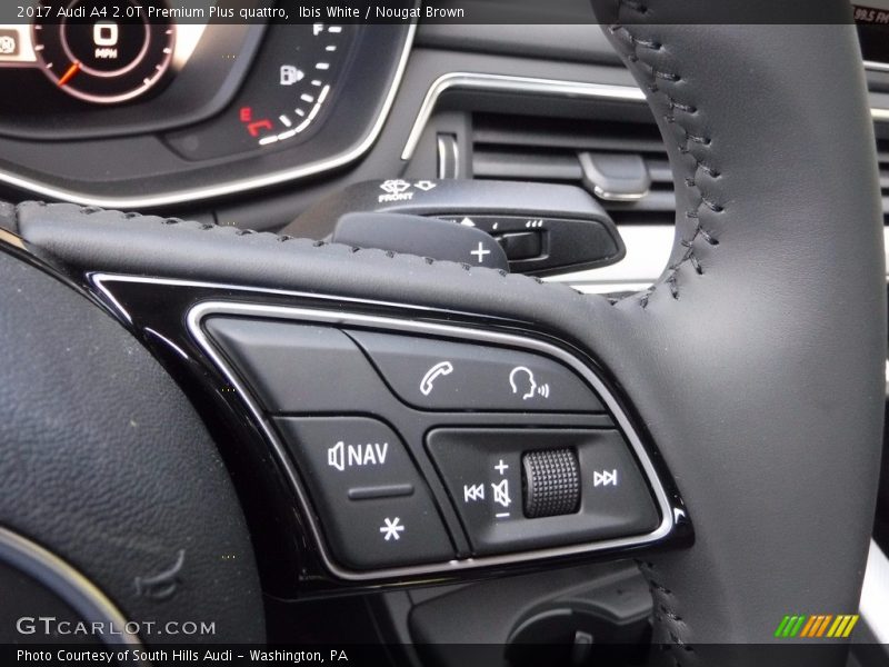 Ibis White / Nougat Brown 2017 Audi A4 2.0T Premium Plus quattro