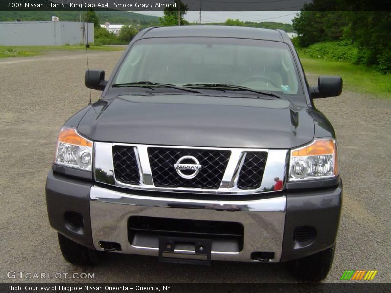 Smoke Gray / Almond 2008 Nissan Titan SE King Cab 4x4