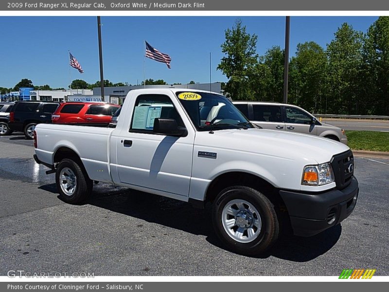 Oxford White / Medium Dark Flint 2009 Ford Ranger XL Regular Cab