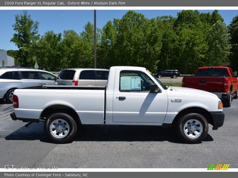 Oxford White / Medium Dark Flint 2009 Ford Ranger XL Regular Cab