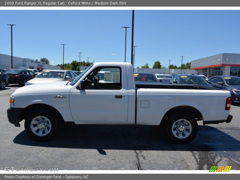 Oxford White / Medium Dark Flint 2009 Ford Ranger XL Regular Cab