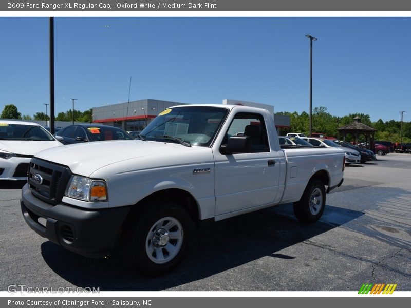 Oxford White / Medium Dark Flint 2009 Ford Ranger XL Regular Cab