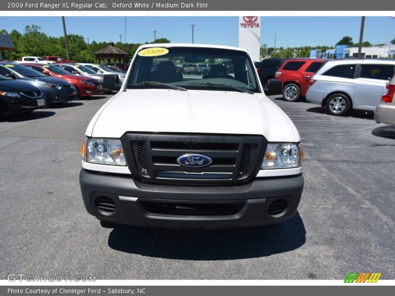 Oxford White / Medium Dark Flint 2009 Ford Ranger XL Regular Cab