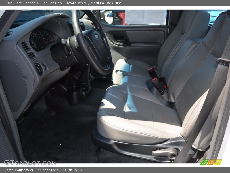 Oxford White / Medium Dark Flint 2009 Ford Ranger XL Regular Cab
