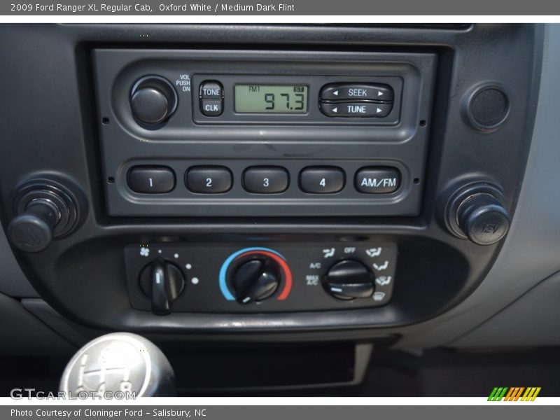 Oxford White / Medium Dark Flint 2009 Ford Ranger XL Regular Cab