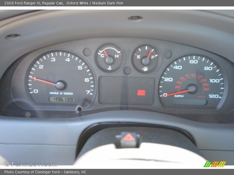 Oxford White / Medium Dark Flint 2009 Ford Ranger XL Regular Cab