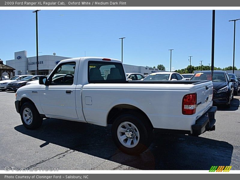 Oxford White / Medium Dark Flint 2009 Ford Ranger XL Regular Cab