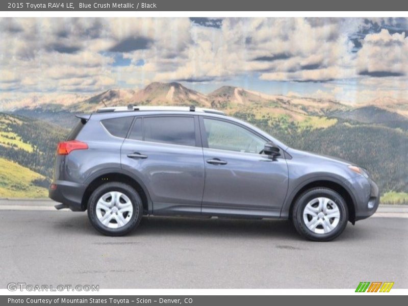 Blue Crush Metallic / Black 2015 Toyota RAV4 LE