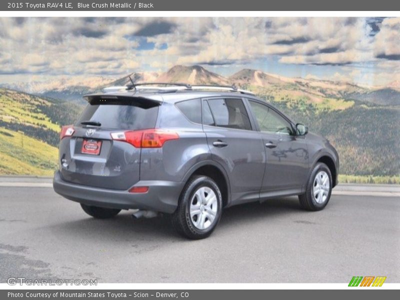 Blue Crush Metallic / Black 2015 Toyota RAV4 LE