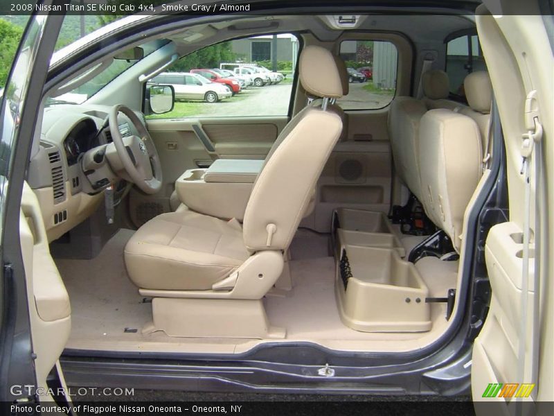 Smoke Gray / Almond 2008 Nissan Titan SE King Cab 4x4