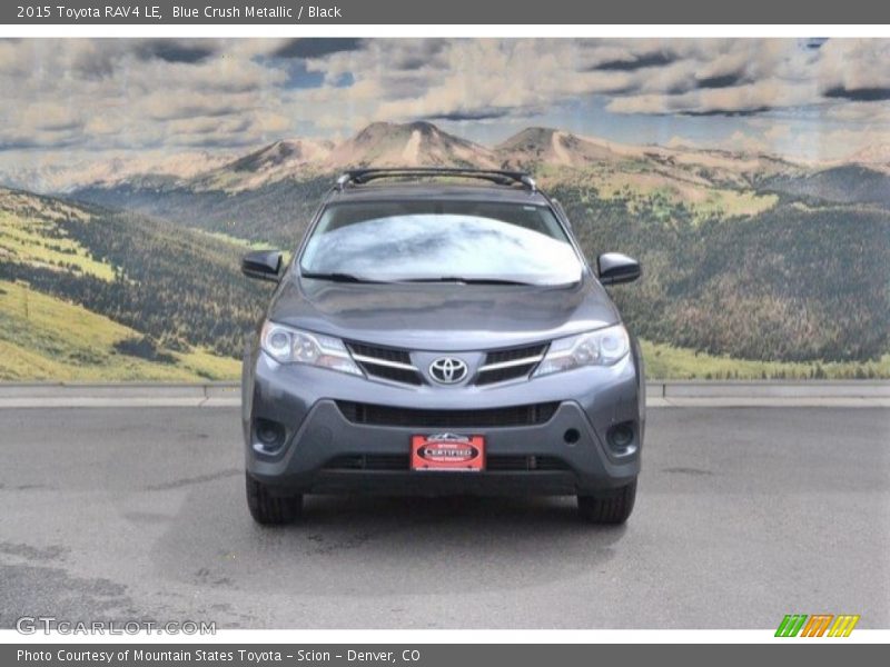 Blue Crush Metallic / Black 2015 Toyota RAV4 LE