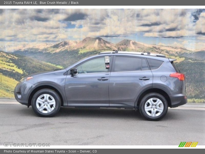 Blue Crush Metallic / Black 2015 Toyota RAV4 LE