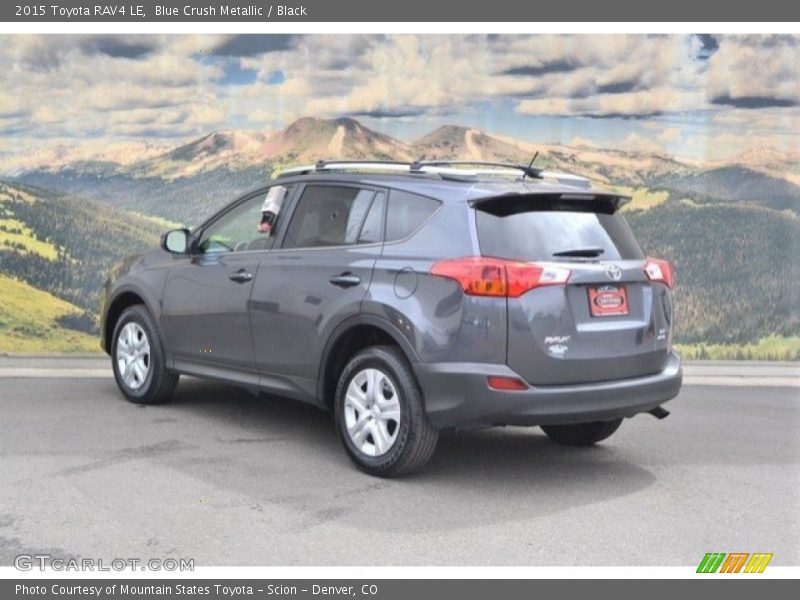 Blue Crush Metallic / Black 2015 Toyota RAV4 LE