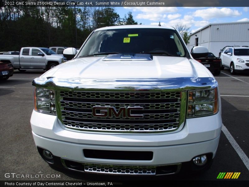 Summit White / Cocoa/Light Cashmere 2012 GMC Sierra 2500HD Denali Crew Cab 4x4