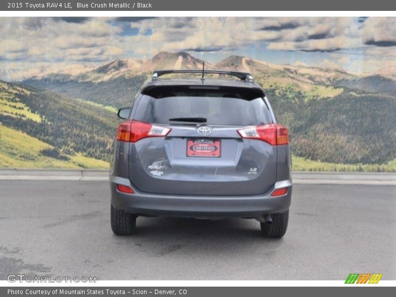 Blue Crush Metallic / Black 2015 Toyota RAV4 LE