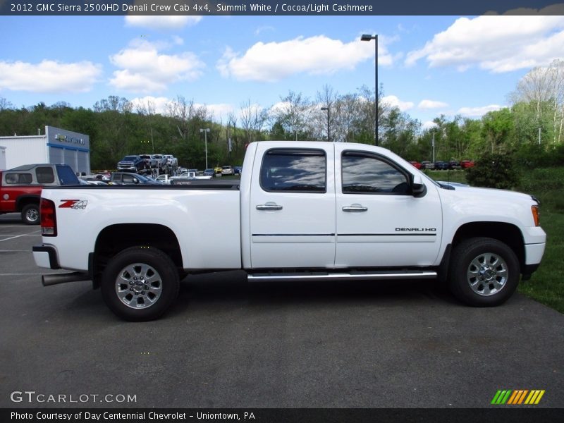 Summit White / Cocoa/Light Cashmere 2012 GMC Sierra 2500HD Denali Crew Cab 4x4