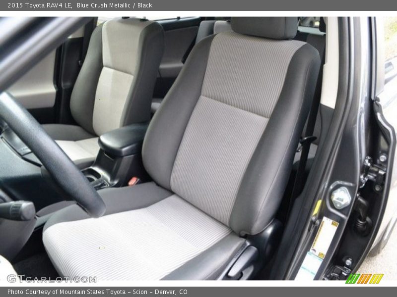 Blue Crush Metallic / Black 2015 Toyota RAV4 LE