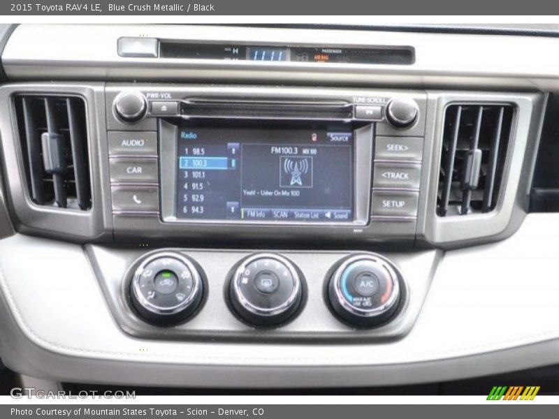 Blue Crush Metallic / Black 2015 Toyota RAV4 LE