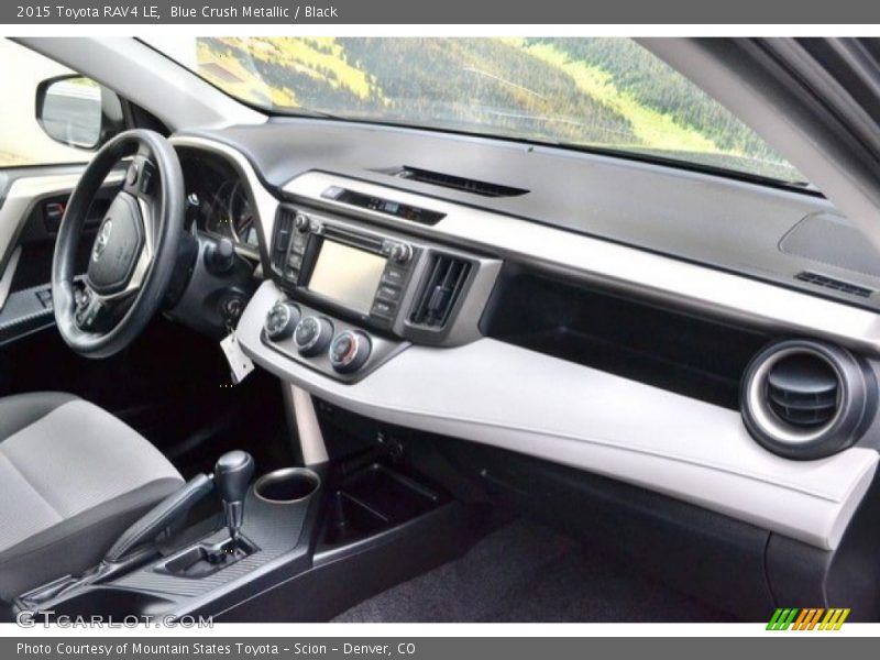 Blue Crush Metallic / Black 2015 Toyota RAV4 LE