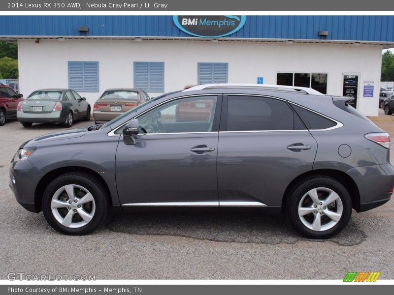 Nebula Gray Pearl / Lt. Gray 2014 Lexus RX 350 AWD