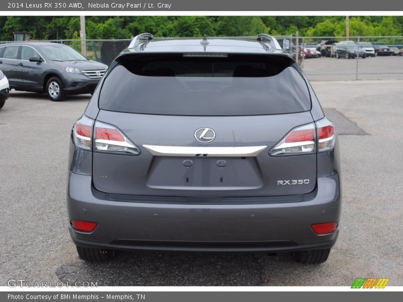 Nebula Gray Pearl / Lt. Gray 2014 Lexus RX 350 AWD