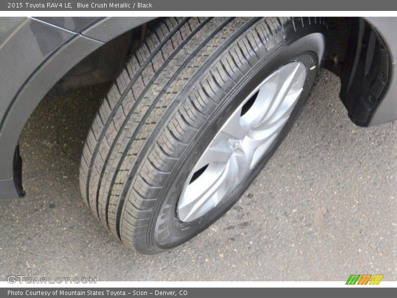 Blue Crush Metallic / Black 2015 Toyota RAV4 LE