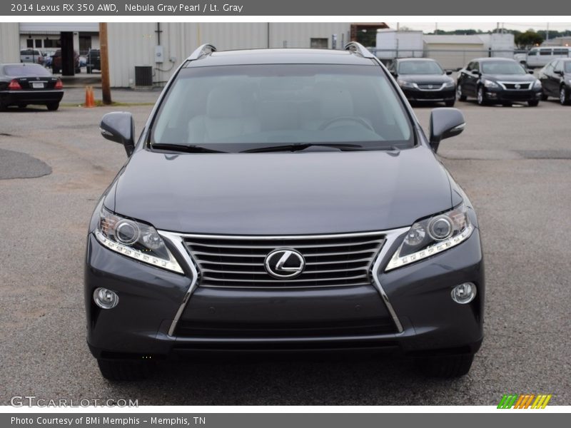 Nebula Gray Pearl / Lt. Gray 2014 Lexus RX 350 AWD