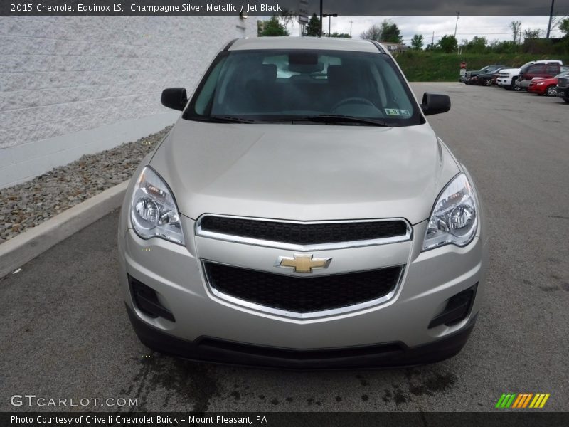 Champagne Silver Metallic / Jet Black 2015 Chevrolet Equinox LS