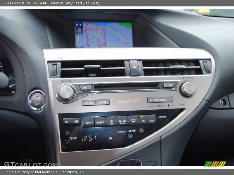 Nebula Gray Pearl / Lt. Gray 2014 Lexus RX 350 AWD