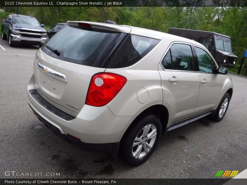 Champagne Silver Metallic / Jet Black 2015 Chevrolet Equinox LS