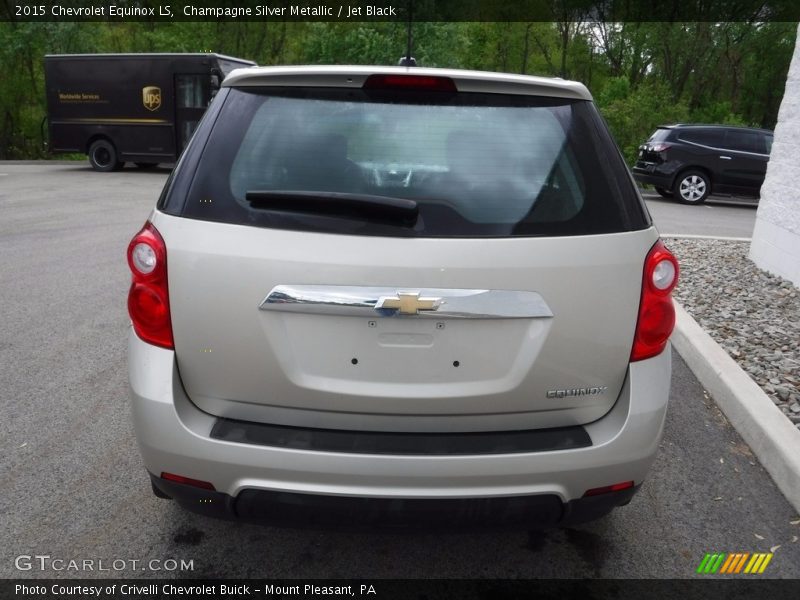 Champagne Silver Metallic / Jet Black 2015 Chevrolet Equinox LS