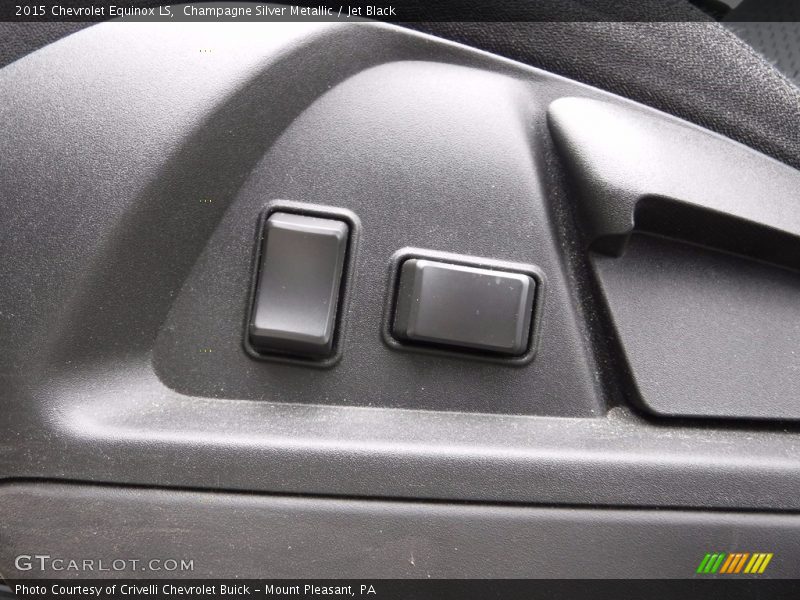 Champagne Silver Metallic / Jet Black 2015 Chevrolet Equinox LS