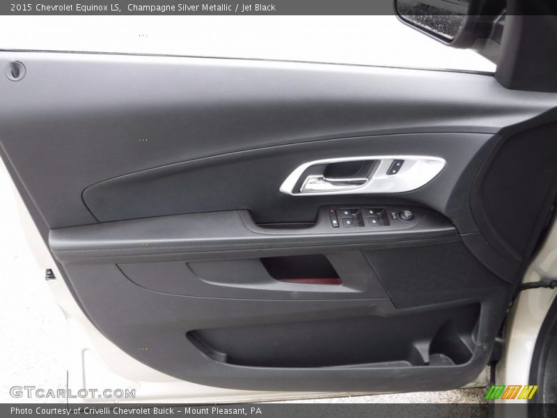 Champagne Silver Metallic / Jet Black 2015 Chevrolet Equinox LS