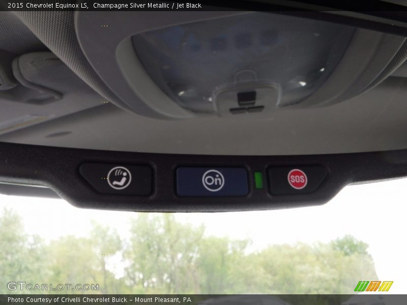 Champagne Silver Metallic / Jet Black 2015 Chevrolet Equinox LS