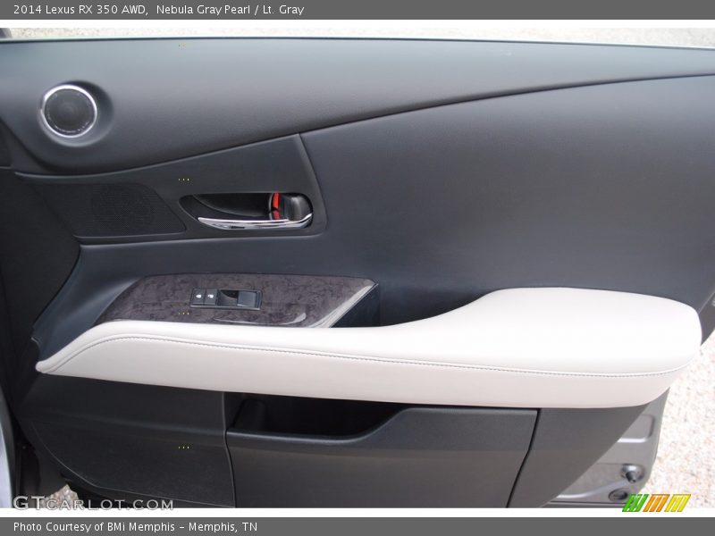 Nebula Gray Pearl / Lt. Gray 2014 Lexus RX 350 AWD