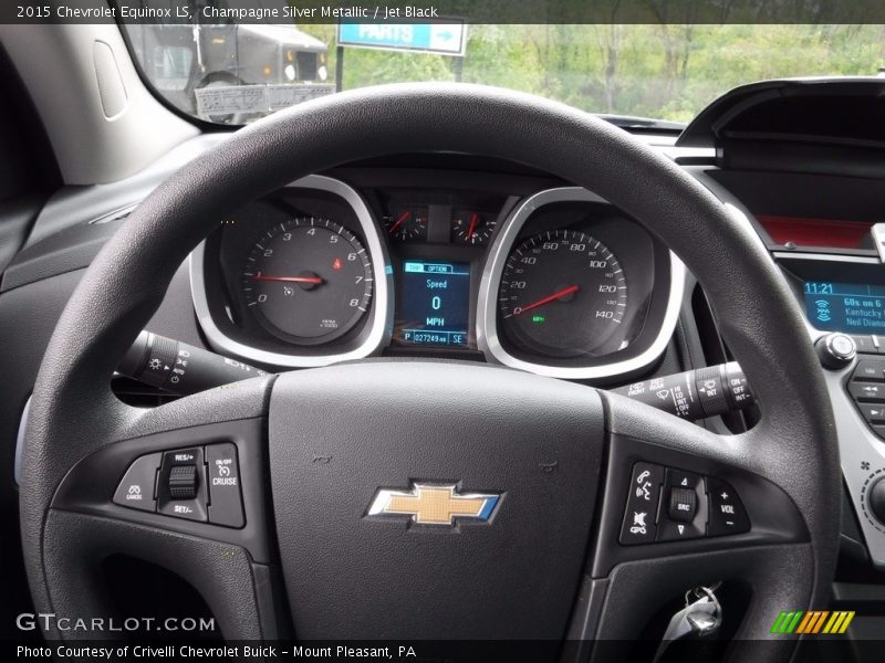 Champagne Silver Metallic / Jet Black 2015 Chevrolet Equinox LS
