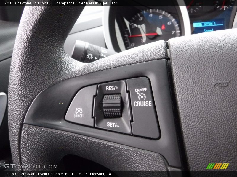 Champagne Silver Metallic / Jet Black 2015 Chevrolet Equinox LS