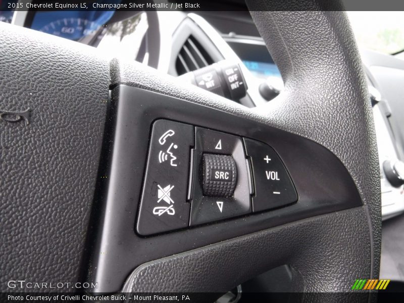 Champagne Silver Metallic / Jet Black 2015 Chevrolet Equinox LS
