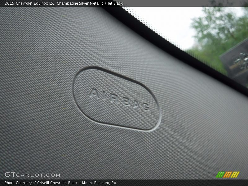 Champagne Silver Metallic / Jet Black 2015 Chevrolet Equinox LS