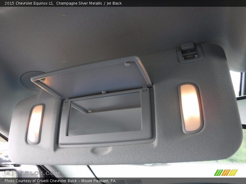 Champagne Silver Metallic / Jet Black 2015 Chevrolet Equinox LS
