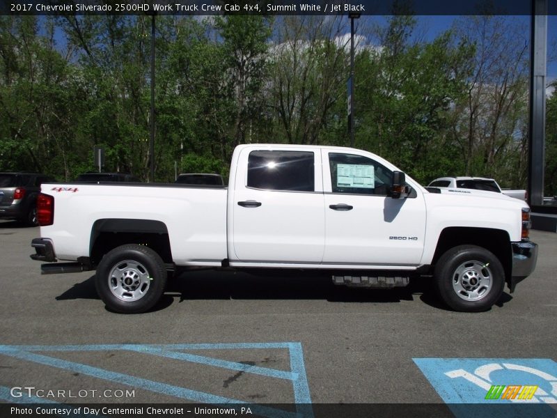 Summit White / Jet Black 2017 Chevrolet Silverado 2500HD Work Truck Crew Cab 4x4