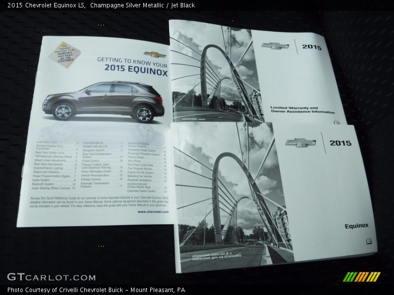 Champagne Silver Metallic / Jet Black 2015 Chevrolet Equinox LS